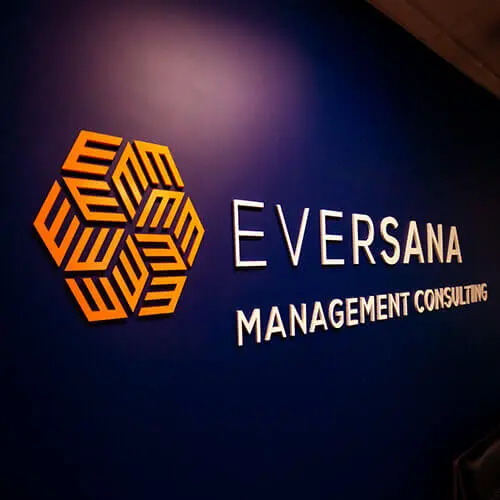 Reception sign Eversana